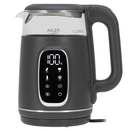 Adler AD 1305 GS grey silver Electric Kettle