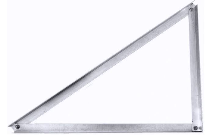 Mounting triangle - vertical 30 degrees / ALU / Set