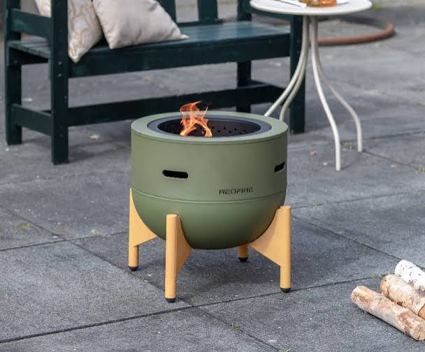 RedFire Jubilee Pellet Fire Pit 45 cm - Forest Green