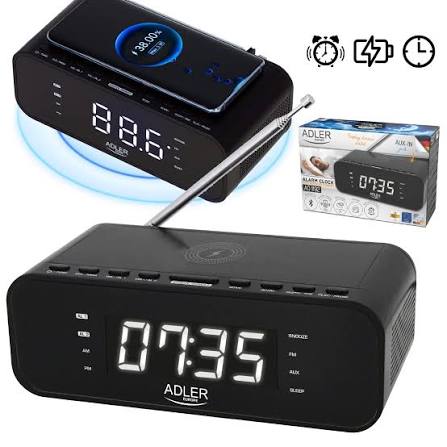 Adler AD 1192 black Alarm Clock