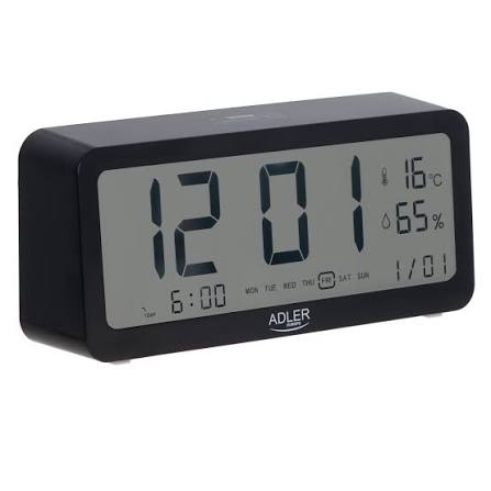 Adler AD 1195 black Alarm Clock
