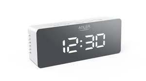 Adler AD 1189 Digital Alarm Clock - White