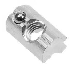 T-slot nuts, self aligning with spring ball 22x13x10 - M8 / A2 / 100 pcs.