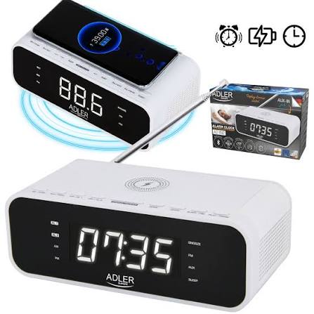 Adler AD 1192 white Alarm Clock