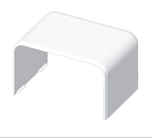 Connecting cover 40x40 straight