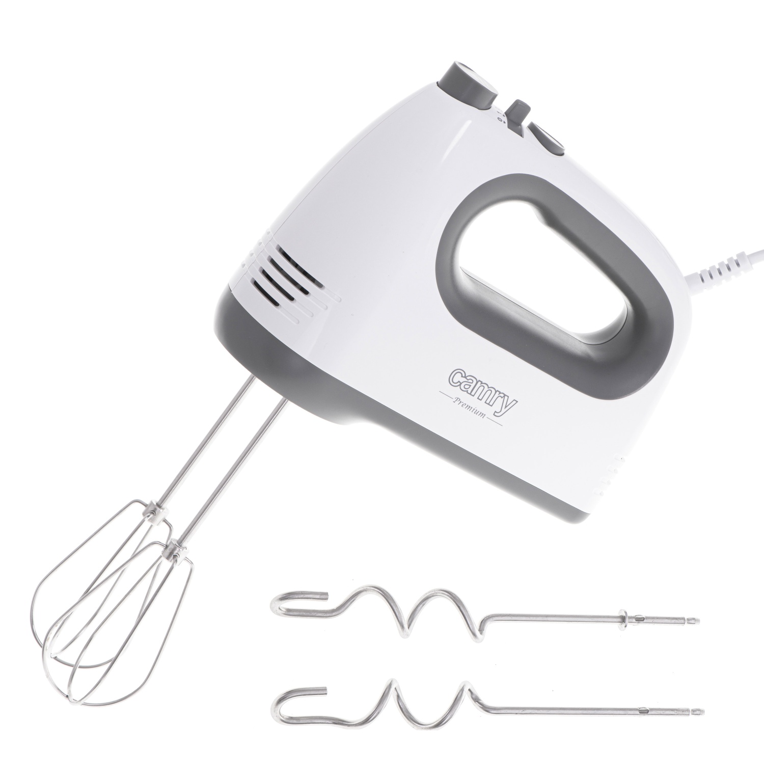 Camry CR 4220 Hand Mixer with Turbo, 300W – White