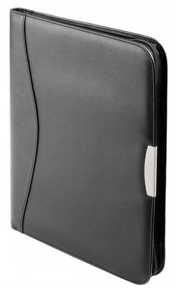 D&N Writing Folder A4 with Calculator - Black