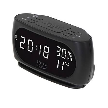 Adler AD 1186 black Alarm Clock