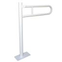 Faneco Foldable Grab Bar With Column, Arched, Floor-Mounted, 70 Cm (S32UUWCW77SWB) - White