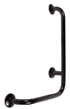 Faneco Angled Grab Bar (90º), Shower, Wall-Mounted (Right) (S32UKP64SWC) - Black