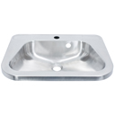 Faneco Wall-Mounted Washbasin With Faucet Hole, Overflow Hole 1 ½”, Overflow Kit And Brackets (IRS72)