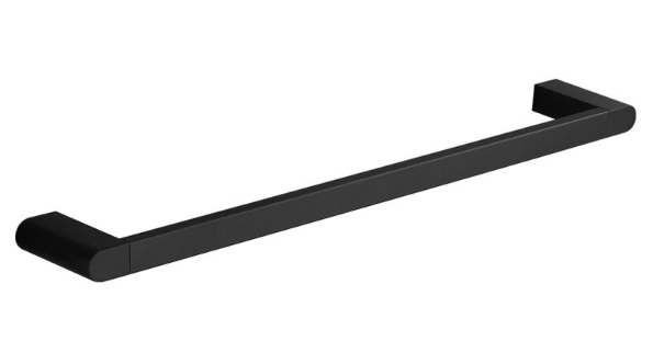 Faneco SYDNEY black Wall Mounted Bathroom Towel Rack (HSTR5XBL)