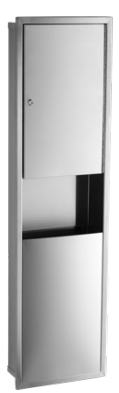 Faneco HIT Recessed Paper Towel Dispenser & Waste Bin Combination (HDC1250SJB)
