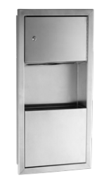 Faneco HIT Recessed Paper Towel Dispenser & Waste Bin Combination (HDC720SJB)