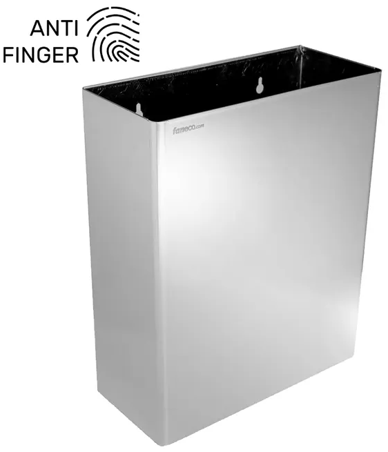 Faneco HIT Antifinger Wall-Mounted Wastepaper Bin For Towels, 23L (WB23SHAF)