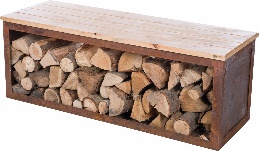 RedFire Handmade Wood Storage Bench Tyr 120 cm