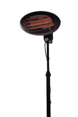 Sunred Heater Elektra Quartz Standing Black 2000 Watt