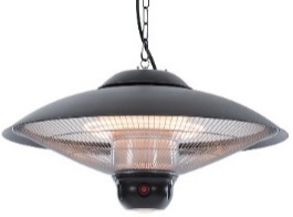 Sunred Heater Sirius Bright Hanging Black 2100 Watt