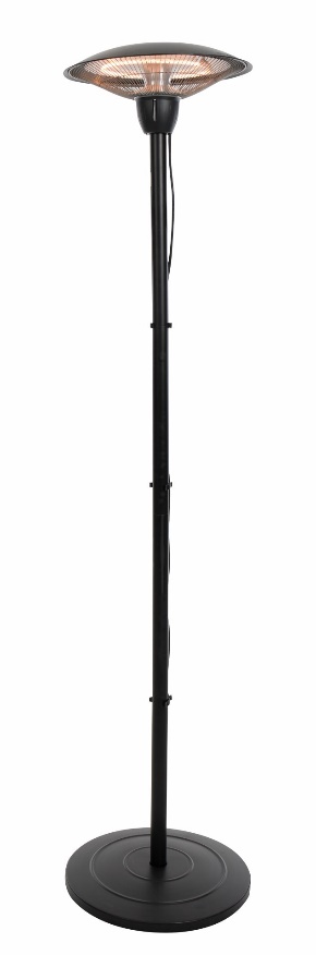 Sunred Heater Barcelona Bright Standing Black 1500 Watt