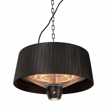 Sunred Heater Artix Compact Bright Hanging Black 1500 Watt