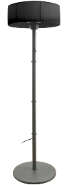 Sunred Heater Artix Compact Bright Standing Black 1500 Watt