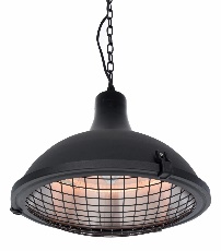 Sunred Heater Indus II Bright Hanging Black 2100 Watt