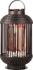 Sunred Heater Indox Dark Table Black 1200 Watt
