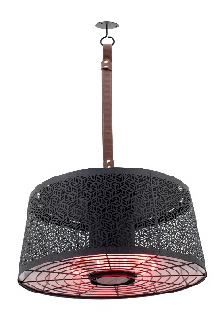 Sunred Smart Heater Moderna Artix Ultra Hanging Black 2000 Watt